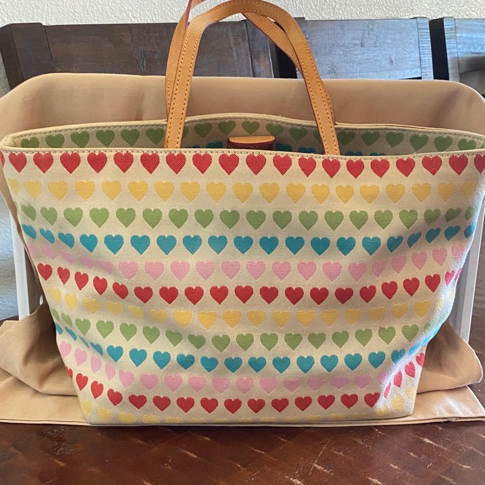 Dooney & Bourke Multicolor Heart Tote